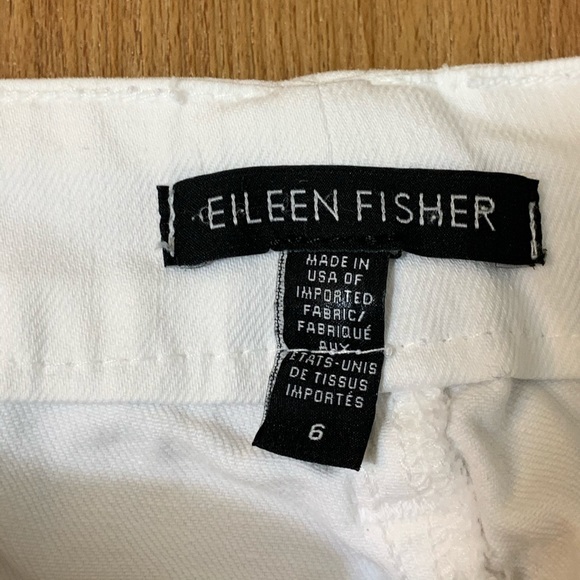 Eileen Fisher White Skinny Slim Ankle Jeans - Picture 6 of 11